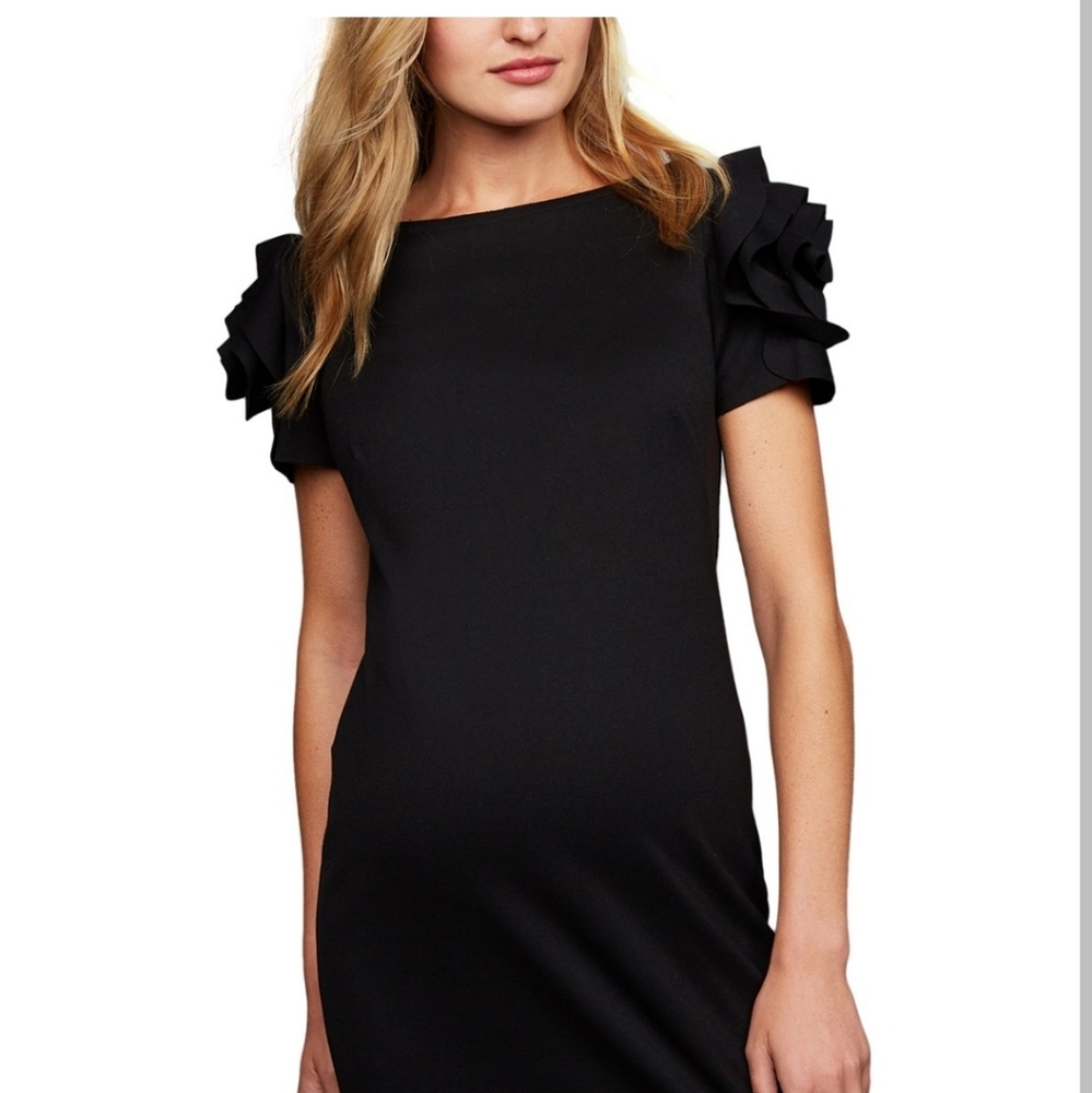 NWT Pietro Brunelli Maternity Dress Large L Black